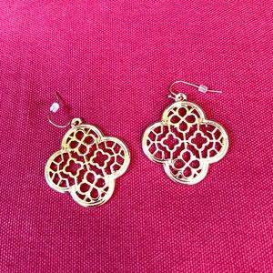 Gold tone earrings